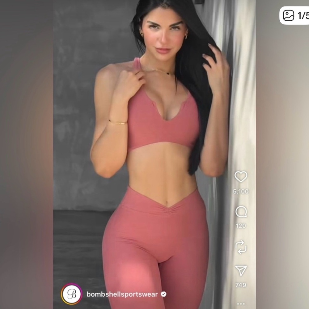 Bombshell Sportswear Pink Jumpsuit